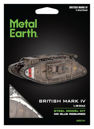Metal Earth British Mark IV Tank 3D Metal Model Kit Fascinations