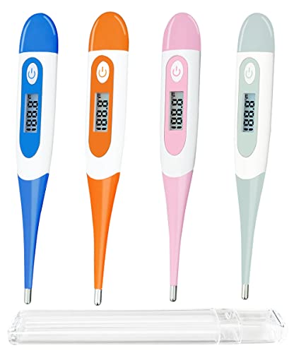 Digital Thermometer，BESTWYA Thermometer for Adult (A, Pack of 4)