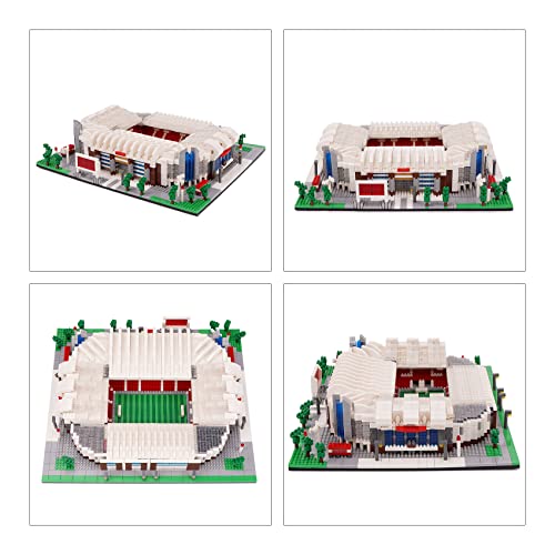 Micro Mini Blocks, Football Stadium Series Model Mini Building Blocks Architecture Model Building kit (Old Trafford) - color: Old Trafford Court