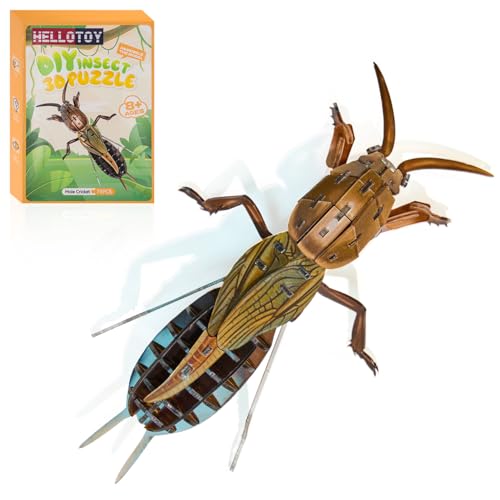 3D Acrylic Insect Puzzle DIY Bug Model Kit Animal STEM Gift - color: Mole Cricket