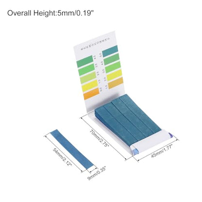 PATIKIL PH Test Strips 0.5-5, 4 Pack 320 Indicator Papers Litmus Tester for Water Food Soil Alkaline Acid Testing - style: PH 0.5-5