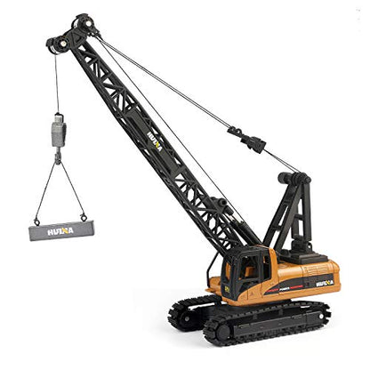 duturpo 1/50 Scale Metal Diecast Crane Truck Toy, Metal Construction Vehicles Crane Machine Model Toy for Boys - style: Crawler Crane