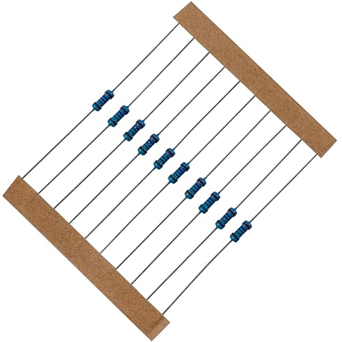 150 Values 1500 Pieces Metal Film Resistor Kit 0 ohm-10M ohm 1/4W 1% - style: 1/4W 1% 1500PCS