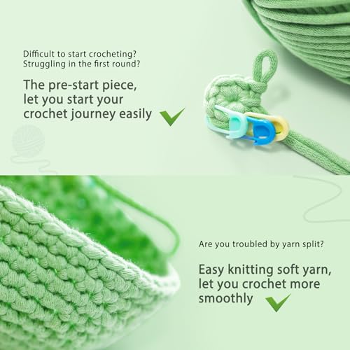 Crochet Kit for Beginners: Highland Cow Crochet Kit, Learn to Crochet, Include Easy Knitting Soft Yarn, Step-by-Step Video Tutorial, Hook, Holiday Birthday Gift for Adults and Teen(30%+ Yarn) - color: Yak