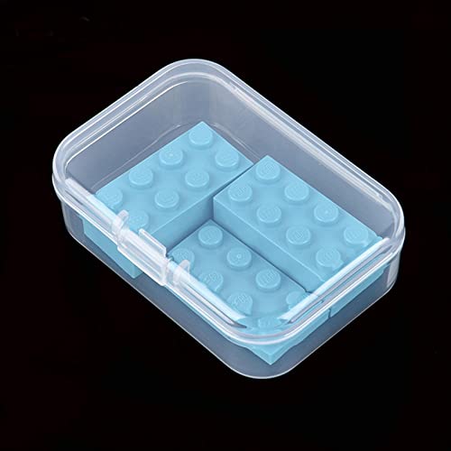 Mini Clear Plastic Storage Containers, 2.56x1.77x0.79 inch - size: 2.56 x 1.77 x 0.79 inch