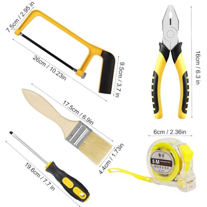 Kids Real Tool Starter Kit, Construction Toys With Tool Bag, Belt, Hammer, Safety Goggles, Pliers, Wrench - DIY Set for Boys & Girls Beginner Learning Gift, 12-Piece - size: 11 Pieces