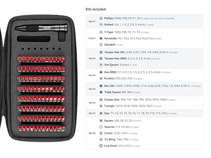 TEKTON 4 mm Precision Bit Driver and Bit Set, 97-Piece | DBA93100 - style: 97-pc. Bit Set