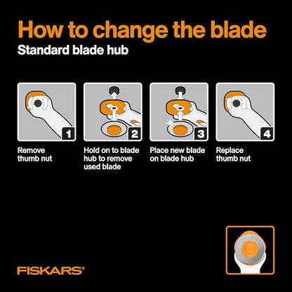 Fiskars 45mm Stick Rotary Cutter for Fabric, Arts and Crafts & Sewing - color: Premium Stick