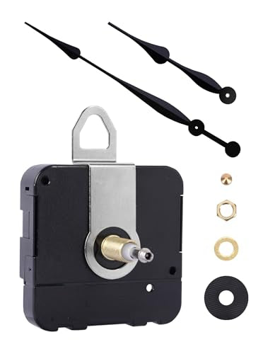 High Torque Clock Movement Kit, Extended Shaft for 24" to 28" Wall Clocks - size: Thread Length: 0.59 inch