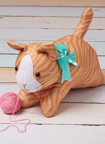 Simplicity SS3023OS Plush Bunny, Cat, Dog and Panda Sewing Pattern Packet by Elaine Heigl Designs, Design Code S3023, One Size, Multicolor