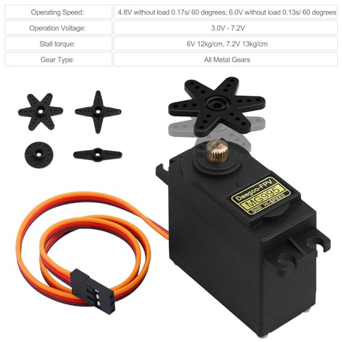 Deegoo-FPV MG995 Metal Gear Digital Servos, 4-Pack - style: 4 Pack