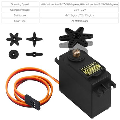 Deegoo-FPV MG995 Metal Gear Digital Servos, 4-Pack - style: 4 Pack