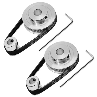 Zorfeter 2 Kit GT2 Synchronous Wheel, 20&60 Teeth, 10mm&8mm Bore - size: Bore 10mm&8mm