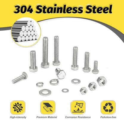 18 Sets 1/4-20x2-3/8 Bolt and Nut Set, Flat & Lock Washers Included,72PCS - size: 1/4-20x2-3/8" 18sets