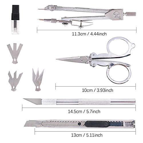 Keadic 87Pcs Model Tool Kit Hobby Building Tools Kit Tools Gunpla Tool Kits Modeler Basic Tools Craft Set Professional Model Tools Kit for Hobby Building