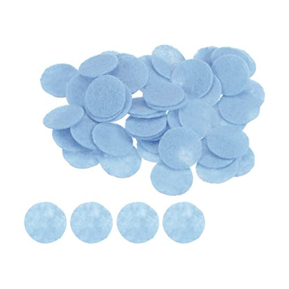 HARFINGTON 100pcs Round Felt Circles, 15mm 5/8" Pre Cut Felt Craft Pads Non-Woven Mini Felt Fabric Circles for DIY Sewing Handcraft Cut Projects Craft Finishing, Blue - color: Blue, size: 15mm