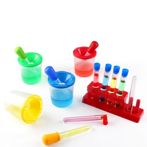 Color Science Test Tubes Droppers for Kids Liquids Pipettes Dropper - style: Beginner science kit
