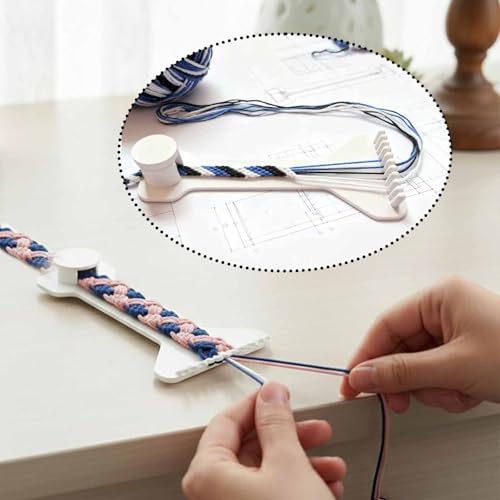 Pjsrsdaee Adjustable Paracord Jig & Friendship Bracelet Loom, 3D Printed Bracelet Making Tool Kit for Hobbyists and Crafters — Spiral Tension Control for DIY Handmade Crafts, Jewelry Knitting, 2-Pack