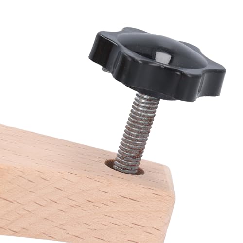 Generic Guitar Bridge Clamp Maple Wood Metal with Cork Spacers L Wrench for Acoustic Guitar Bridge Holding Repair Luthier Tool Accessory Repair Tool Maintenance