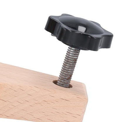 Generic Guitar Bridge Clamp Maple Wood Metal with Cork Spacers L Wrench for Acoustic Guitar Bridge Holding Repair Luthier Tool Accessory Repair Tool Maintenance