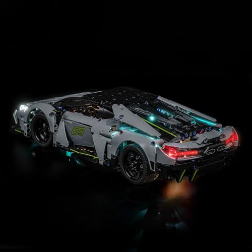 LED Lighting Compatible with Lego Technic Lamborghini Revuelto Super Sports Car 42214 - JUST Lights,Light Kit Compatible with Lego Technic 42214,NOT Included The Model Set
