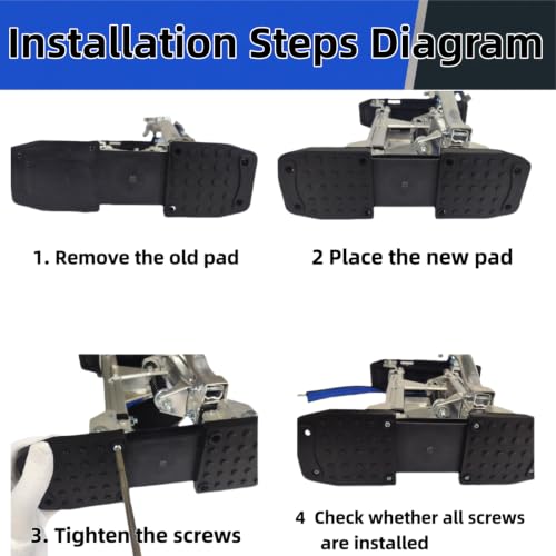 4-Piece Drywall Stilt Sole Non-Slip Replacement Kit,Heavy-Duty Stilt Anti-Slip Mat Anti-Slip Stilt Mats for Construction, Painting, Electrical Work, Plastering, Street Performances