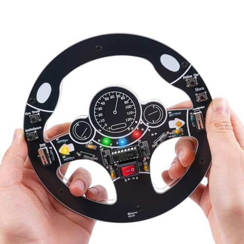 MIOYOOW DIY Car Steering Wheel Soldering Practice Kit with Sound & Lights
