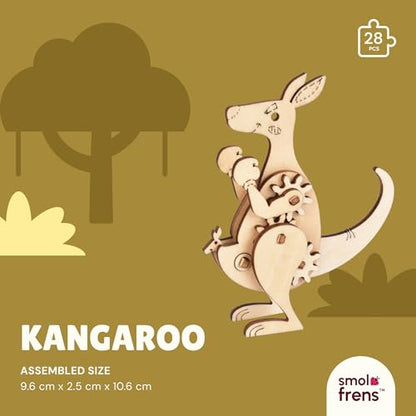 3D Wooden Puzzles for Kids Ages 8+, 6 Pack Animal Puzzles, FSC-Certified Wood, Plastic-Free Toy, STEM Kit for Kids Teens Adults, Wood Craft Model Kit, Individually Wrapped Party Favors - Exotic Frens - color: Exotic Frens