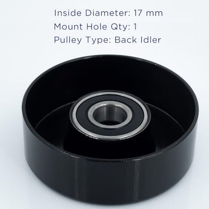 Belt Idler Pulley, 38001 Belt Tensioner Pulley Compatible with Select Ford, Toyota, GMC, Chevrolet, etc Models. Automotive Replacement Idler Pulleys by KeeRoarin - size: 38001 - Universal