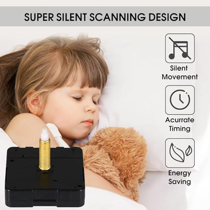 Upgrade Your DIY Clock Project with Long Shaft Silent Clock Mechanisms - Perfect for Thick Panels! Get Inspired and Create a Stylish Timepiece at Home (32mm Shaft, Gold Hands) - color: Gold