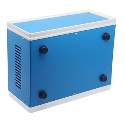 Zulkit Junction Box Blue Metal Project Box DIY Electric Enclosure Case Preventive Case Electrical Box 9.8 x 7.5 x 4.3 Inch - size: 9.8" x 7.5" x 4.3"
