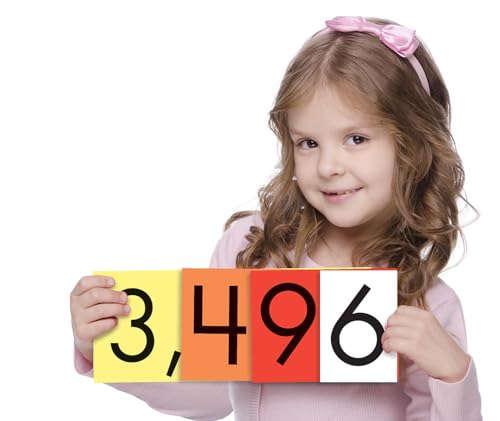 Teacher Sensational Math - 4-Value Whole Numbers Place Value Cards Set