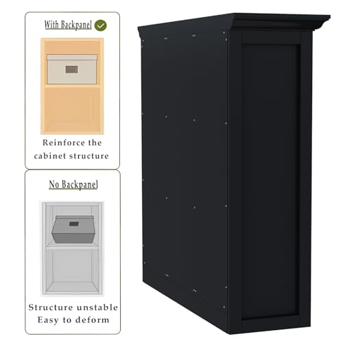 OSCHF 9-Cube Open Bookcase with Base, 3-Tier Wooden Bookshelf, Black - color: Black, size: 9-Cube