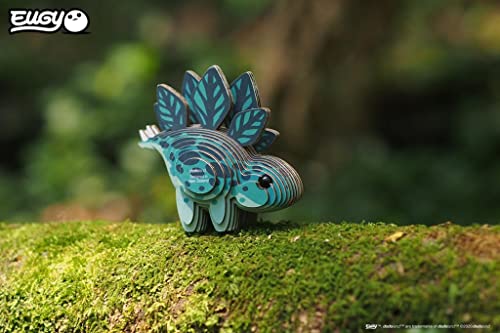 EUGY Stegosaurus 3D Puzzle, 32 Piece Paper Craft Kit for Kids 6+