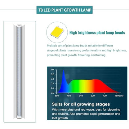 Indoor Greenhouse 6-Tier Plant Stand with Grow Lights & Cover - color: Black+Gray, size: 30" W x 14" D x 72" H