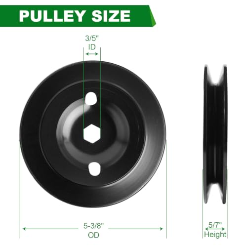Spindle Pulley UC26511 M151720 Fits John Deere Replaces John Deere X300 X330 X310 X320 X304 Mowers - color: UC26511 M151720