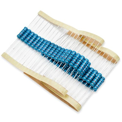 50 Pcs 2W 1% Tolerance 10KΩ Metal Film Resistor Resistance for DIY Project and Experiments - size: 2W 10KΩ
