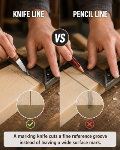 Marking Knife for Woodworking, Wood Marking Knife with High Carbon Steel