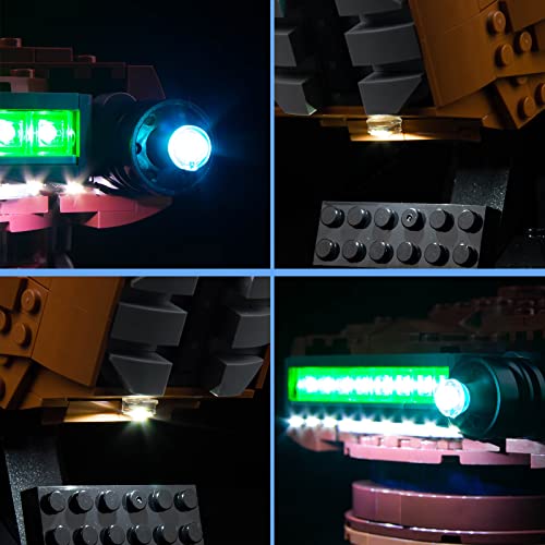 VONADO LED Light Kit Compatible with Lego Princess Leia (Boushh) Helmet 75351, DIY Lights Compatible with Princess Leia Lego Helmet (NO Model), Creative Decor Lighting Compatible with Lego Helmet 2023 - style: Light Compatible with Lego Princess Leia Bous