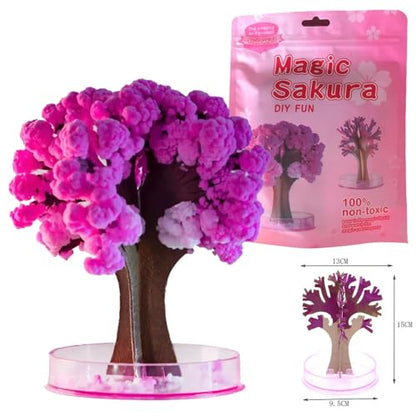 Sakura Crystal Growing Tree Kit, DIY STEM Science Experiment Gift