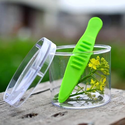 2Pcs Orange and Green Nature Exploration Tools Bug Insect Catcher Scissors Tongs Tweezers Clamp Cleaning Tool