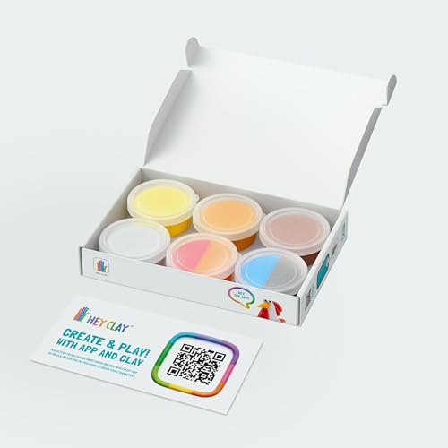 HEY CLAY Colorful Air Dry Clay Kit for Kids Modeling Gift Age 3+ (6 cans) - color: Farm Birds: Chick, Turkey, Rooster