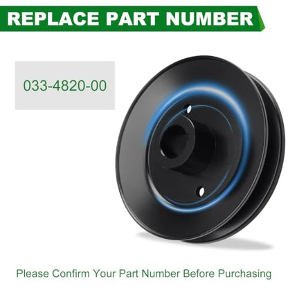 033‑4820‑00 Pulley Fits 48" 42" Mower Deck Compatible with Bad Boy MZ MZ Magnum Lawn Mowers - color: 033-4820-00