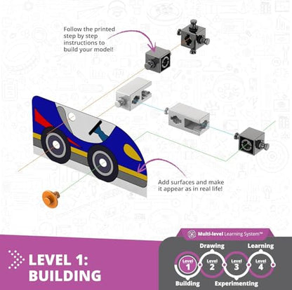 Engino STEAM Labs, How Inertia Works, STEAM Toys for Ages 8+, Building Kit, Learning & Education Toys, Art Activities for Girls & Boys, Play & Learn Science - style: How Inertia works?