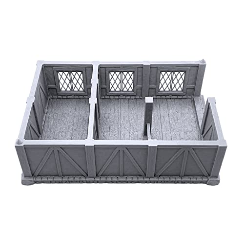 Ulvheim Merchant House - Stable by Terrain4Print, 3D Printed Tabletop RPG Scenery and Wargame Terrain for 28mm Miniatures