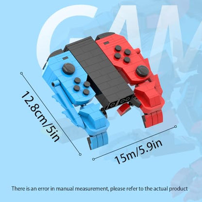 781 PCS Transforming Game Controller Robot Building Kit, 2-in-1 Retro Mecha Building Blocks Set, Gift for Boys, Adults & Collectors, Birthday Room Decor Supplies