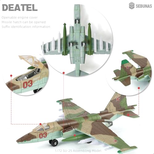 SEBUNAS 1:72 Scale SU-25 Frogfoot Quick Plastic Assembly Model Kit - color: 06.SU-25S