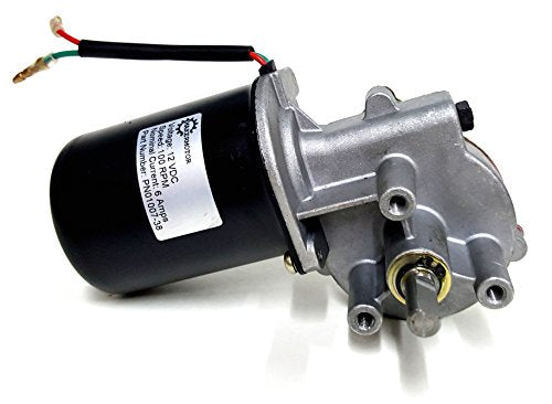 3/8" D Shaft 12V DC Reversible Electric Gear Motor 100 RPM