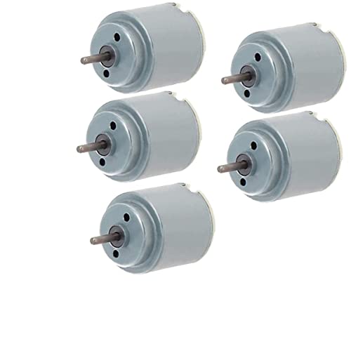 1.5-6V 5000-20000RPM DC Micro Motor 260 Mini Motor Electric Motor Round Shaft for RC Boat Airplane Toys Model DIY Hobby - (5 PCS) - style: 260 DC Motor