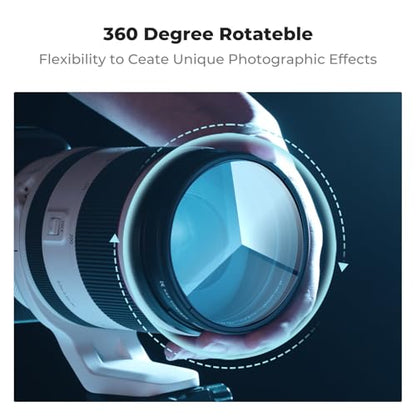 K&F CONCEPT 58mm Rotatable Triangular Prism Camera Lens Filter - size: 58mm
